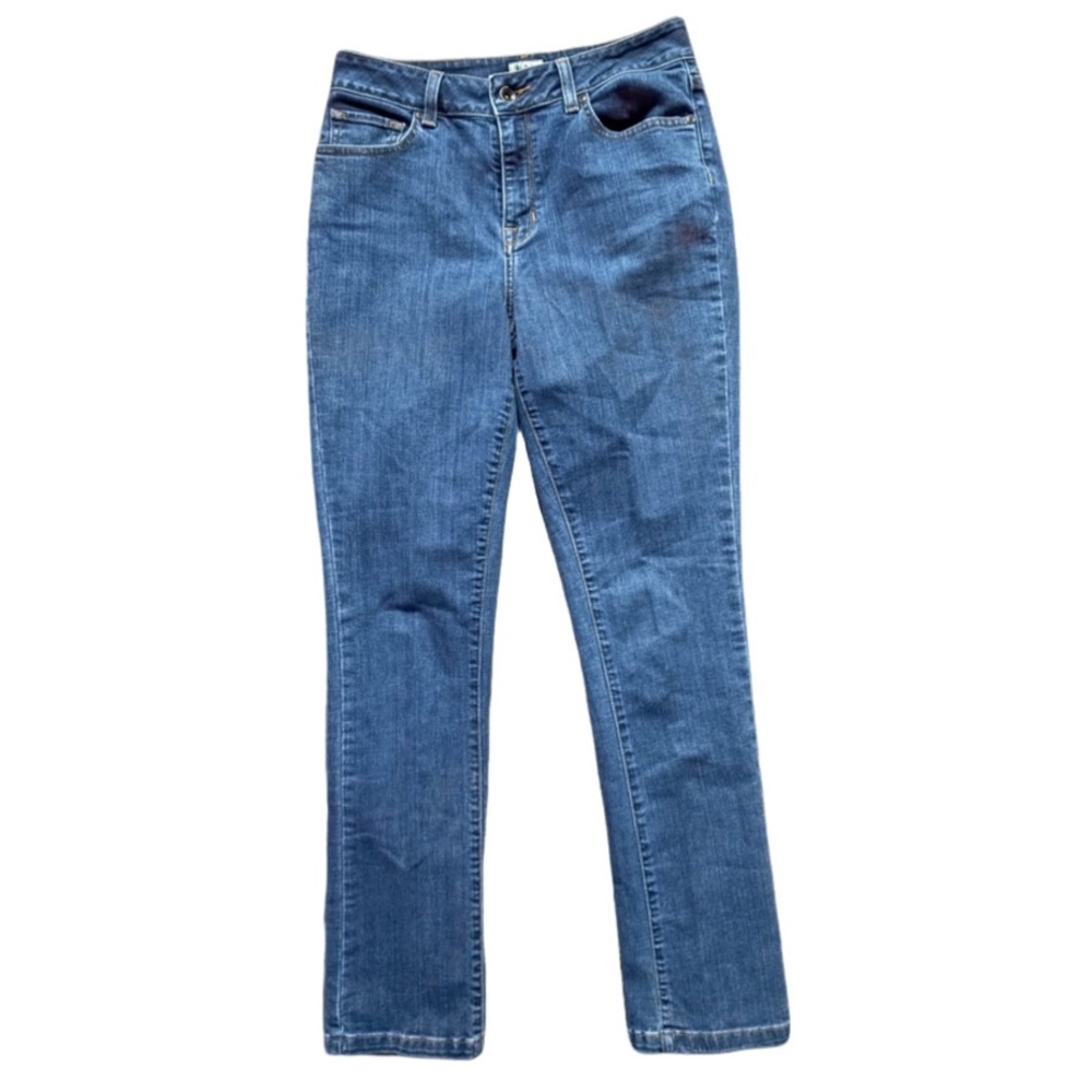 L.L. Bean Women's Classic Fit Straight Leg Blue Jeans 6 Reg EUC